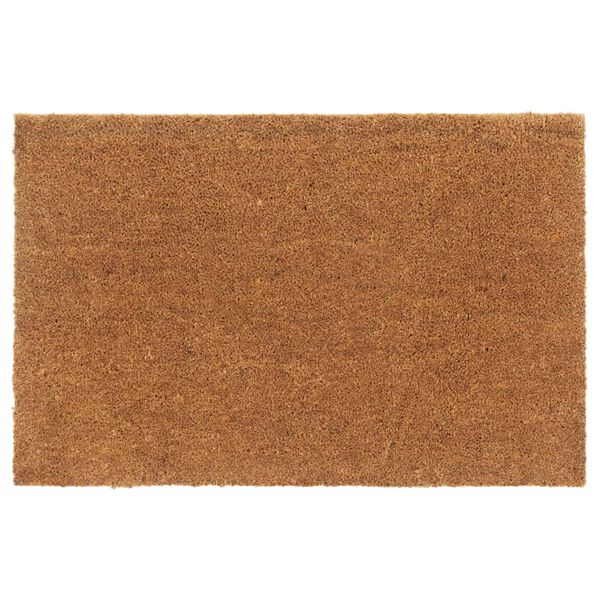 vidaXL Door Mat Natural 65x100 cm Tufted Coir