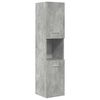 vidaXL 5 Piece Bathroom Furniture Set Concrete Grey Engineered Wood