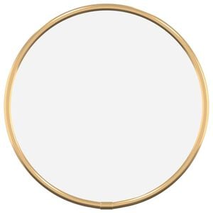 vidaXL Wall Mirror Gold &Oslash; 20 cm Round