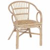 vidaXL Stacking Chair Natural 58 x 60 x 81 cm Rattan