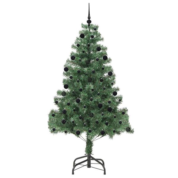 vidaXL Christmas Tree with 300 LEDs with Stand Green 210 cm PVC