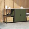 vidaXL Kitchen Storage Set 2 pcs Olive Green Cold-rolled Steel