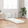 vidaXL Folding Sofa Bed White 74 x 77 x 81 cm PVC