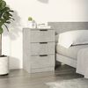 vidaXL Bedside Cabinet Concrete Grey 40x36x65 cm