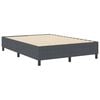 vidaXL Platform Bed Frame Dark Grey 140 x 200 cm Fabric