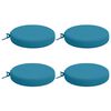 vidaXL 4-Piece Seat Cushions SOEST 4 pcs 100% Polyester Light Blue