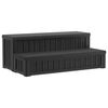 vidaXL Hot Tub Step with Storage 2-Step Black 93 x 57 x 35 cm PP