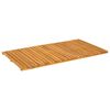 vidaXL Bath Mat Plain Brown 100 x 55 cm Solid Acacia Wood