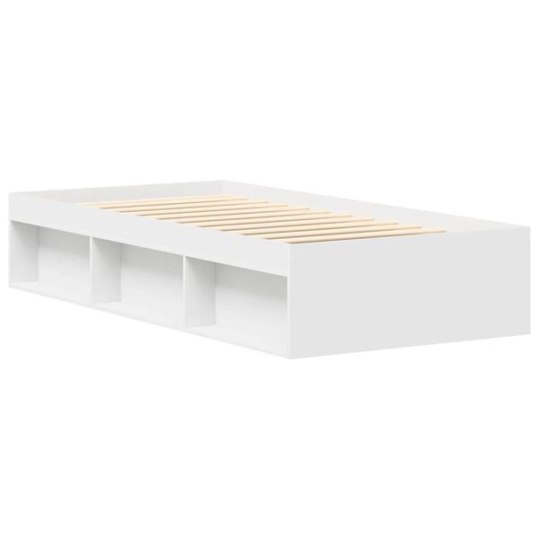 vidaXL Bed Frame without Mattress White 90x190 cm Single