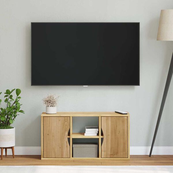 vidaXL TV Cabinet ODDA 79x24x40 cm Solid Wood Pine