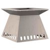 vidaXL Fire Pit Brown 48 x 48 x 40 cm Weathering Steel
