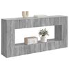 vidaXL Console Table Grey Sonoma 155 x 29 x 74 cm Engineered Wood