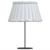 vidaXL Lamp Shade White &Oslash;50x30 cm Wicker