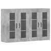 vidaXL Wall Mounted Cabinets 2 pcs Concrete Grey Engineered Wood