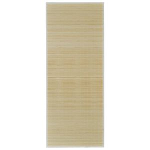 Rectangular Natural Bamboo Rug 150 x 200 cm