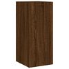 vidaXL 6 Piece TV Wall Cabinets with LED Lights Brown Oak
