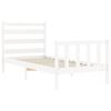 vidaXL Bed Frame without Mattress White 90x200 cm Solid Wood Pine