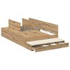 vidaXL Storage Bed Frame Artisan Oak 120 cm Engineered Wood