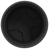 vidaXL Round Flower Pot 24 pcs Black &Oslash; 12.5 x 10 cm Plastic