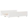 vidaXL Bed Frame without Mattress White 200x200 cm Solid Wood Pine