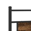 vidaXL Metal Bed Frame without Mattress Smoked Oak 200x200 cm