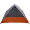 vidaXL Camping Tent Grey and Orange 320 x 275 x 190 cm Taffeta
