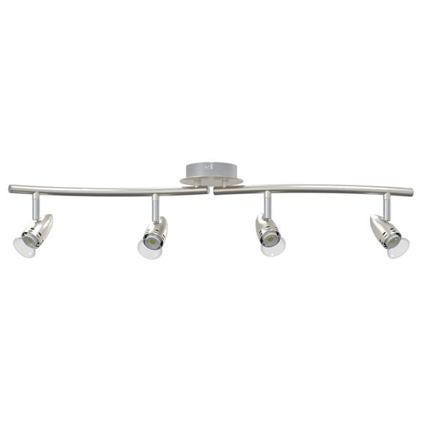 vidaXL Ceiling Spotlight Nickel 61 x 10 x 12.5 cm Metal