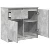 vidaXL Sideboard with Drawer Concrete Grey 71x35x65 cm Engineered Wood