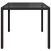 vidaXL Garden Dining Table Black 150 x 90 x 75 cm Poly rattan
