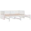 vidaXL Pull-out Day Bed without Mattress White 2x(80x200)cm