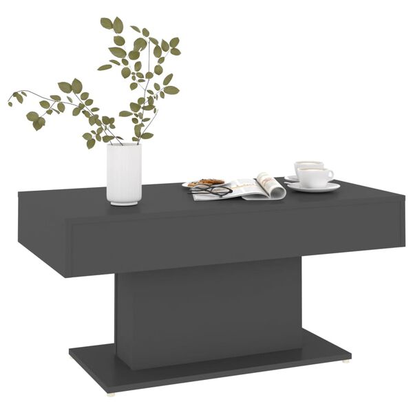 vidaXL Coffee Table Grey 96x50x45 cm Engineered Wood