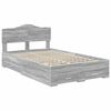 vidaXL Bed Frame with Drawer Grey Sonoma 120 x 190 cm Engineered Wood