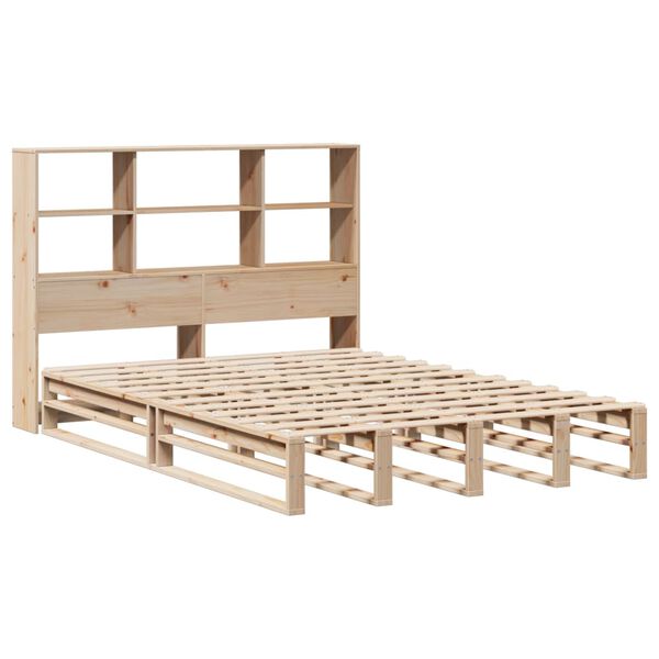 vidaXL Bookcase Bed without Mattress 120x200 cm Solid Wood