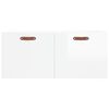 vidaXL Wall Cabinet High Gloss White 80x36.5x35 cm Engineered Wood
