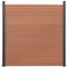 vidaXL Fence Panel Set Brown 526x186 cm WPC