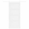 vidaXL Sliding Door White 93 x 211 cm Solid Pine Wood