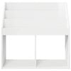 vidaXL Kids Bookshelf High Gloss White 72.5 x 29.5 x 69 cm