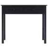 vidaXL Console Table Black 90x30x77 cm Wood