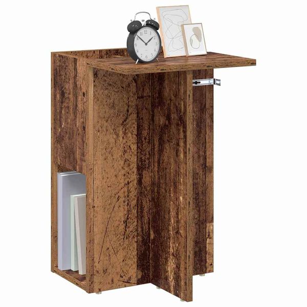 vidaXL End Table Old Wood 35 x 40 x 55 cm Engineered Wood