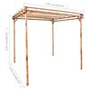 vidaXL Pergola Bamboo 170x170x220 cm