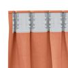 vidaXL Blackout Curtains with Rings 2 pcs Terracotta 245 x 140 cm