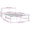 vidaXL Bed Frame without Mattress 120x190cm Small Double