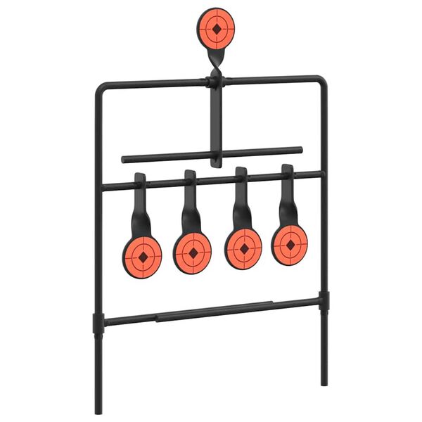 vidaXL Resetting Target Black 40 x 34 x 53 cm Steel