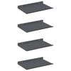 vidaXL Floating Shelf 4 pcs Anthracite 30 x 18 x 2.5 cm Steel