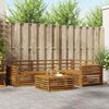 vidaXL Outdoor Sofa Set 5 pcs Natural Solid Acacia Wood