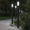 vidaXL Bollard Lights with Sensor&Outlet 3pcs 110 cm Stainless Steel IP44