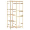 vidaXL Clothes Rack with Shelves 100x50x184.5 cm Bamboo