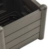 vidaXL Garden Planter with Trellis 43x43x142 cm PP Anthracite