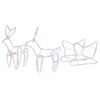 vidaXL Reindeer and Sleigh Christmas Decoration LOVIISA 240 LEDs
