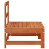 vidaXL Garden Middle Sofa Solid Pine Wood Wax Brown 62 x 62 x 70.5 cm